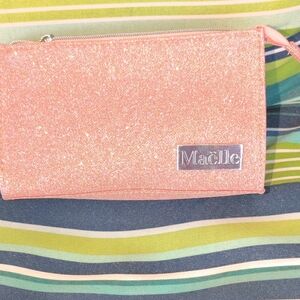Maëlle Pink Glitter Cosmetic Bag
